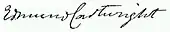 signature d'Edmond Cartwright