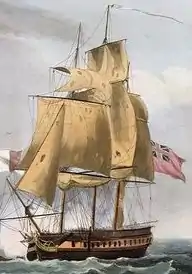 illustration de HMS Maidstone (1758)