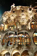 Casa BatllóPasseig de Gràcia 43, conçue par Antoni Gaudí