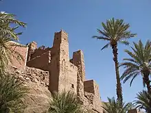 Une casbah dans la vallée du Drâa.