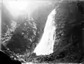 Cascade du Cœur sur le ruisseau Houradade, 1908.