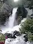 Cascade de la Fusine en été.