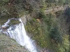 Cascade de l'Éventail (haut).