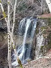 Cascade du trador, commune de Laqueuille