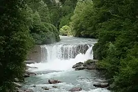 Cascade sur la Vésubie à Lantosque.