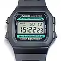 Montre électronique à affichage numérique. Montre Casio W-86.