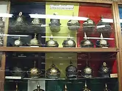 Collection des casques.