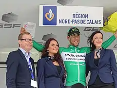 Omar Fraile, vainqueur de l'étape.