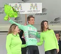 Bryan Coquard, leader du classement par points.