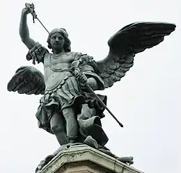 L'ange de Peter Anton von Verschaffelt au château Saint-Ange