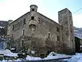 Le château de Saint-Marcel en hiver.