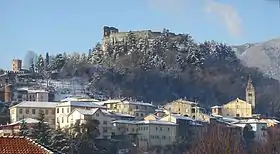 Le château d'Aveillane qui contrôle le Val de Suse et le Piémont.