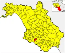 Localisation de Castelnuovo Cilento