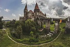 Château des dynasties successives Hunyadi, Bethlen et Apafi à Vajdahunyad (Roumanie)