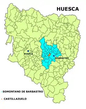 Localisation de Castillazuelo