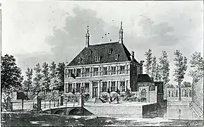 Le Manoir Akerendam (ou Huis Akerendam) à Beverwijk, 1756