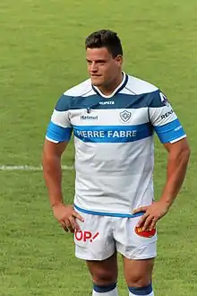 Description de l'image Castres Olympique - Présentation de l'équipe 2015-2016 - Antoine Tichit.jpg.