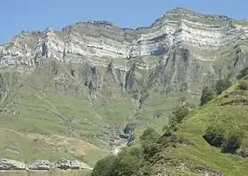 Vue du versant occidental du Castro Valnera.