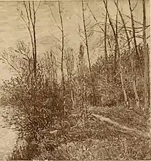 Alfred Sisley, Le Chemin des Petits Près à By, temps d'orage.