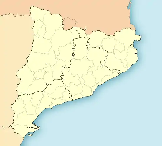 Carte des mégalithes en Catalogne