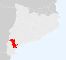 Localisation de Ribera d'Ebre