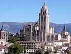 La cathédrale Santa María, vue depuis l'Alcazar