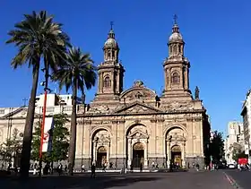 Cathédrale métropolitaine de Santiago du Chili.