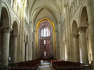 Voûtes en ogives angevines de la cathédrale du Mans