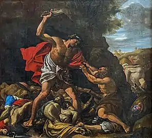 Samson massacrant les Philistins d'Hilaire Pader.