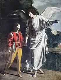 Tobie et l'ange Raphaël  - Nicolas Tournier