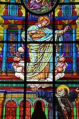Apparition du Sacré-Cœur à Sainte-Marguerite-Marie Alacoque (détail)