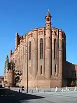 Chevet de la cathédrale Sainte-Cécile d'Albi, France