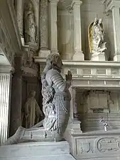 La statue de 1890 dans la cathédrale de Toul (Meurthe-et-Moselle).