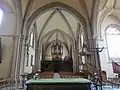 Les voûtes bombées de la nef de la cathédrale de Laval