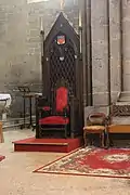 La chaise de l'évêque (cathèdre)