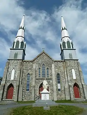 L'ex-cathédrale de l'Immaculée-Conception de Harbour Grace en août 2012