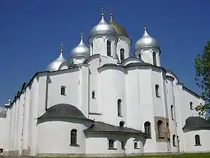 La cathédrale Sainte-Sophie de Novgorod.