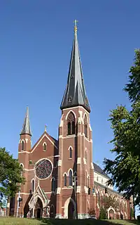 La cathédrale de l'Immaculée Conception à Porland dans le Maine.