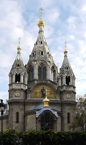 La cathédrale orthodoxe Saint-Alexandre-Nevsky.