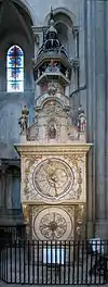 L'horloge astronomique de la primatiale Saint-Jean de Lyon.