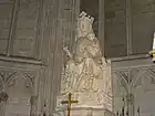 Vierge à l'Enfant datée de 1334, se trouvant dans la chapelle du bras sud du transept ou chapelle Notre-Dame.