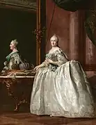 Vigilius Erichsen. Catherine II devant un miroir