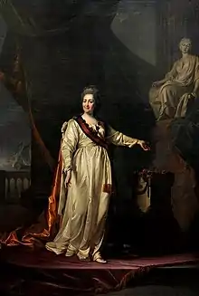 Portrait de Catherine II par Dmitri Levitski (1783).