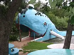 Vue de la Baleine Bleue.