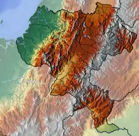 Voir sur la carte topographique du Cauca (administrative)