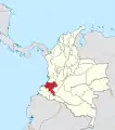 Le département du Cauca à partir de 1910.