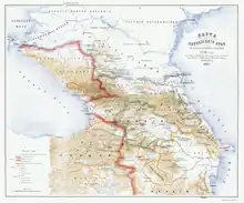 Carte du Caucase