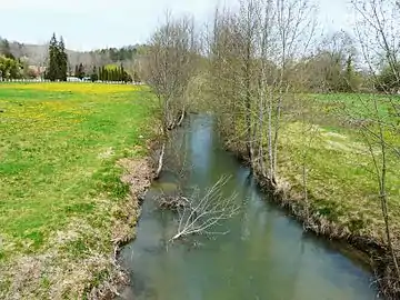 Le Caudeau marque la limite entre Lamonzie-Montastruc et Saint-Sauveur.