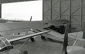 Caudron C.109 « F-PFLN » conservé en état de vol à l'aérodrome de Mitry-Mory en mai 1957