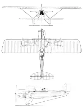 vue en plan de l’avion